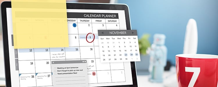 Calendario para planear hábitos que se registran en un habit tracker